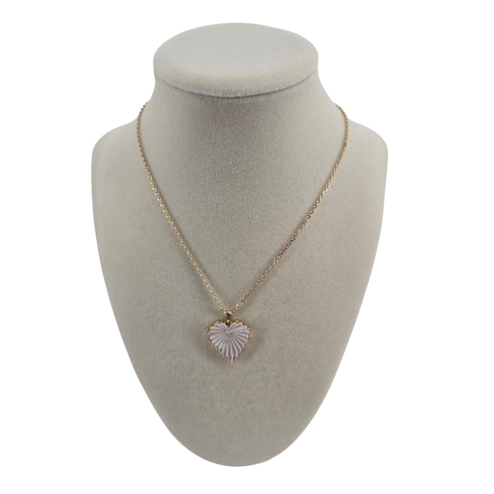 Park Lane Necklace Womens OS Heart Pendant White Gold Tone NEW